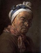 jean-Baptiste-Simeon Chardin Self-Portrait painting